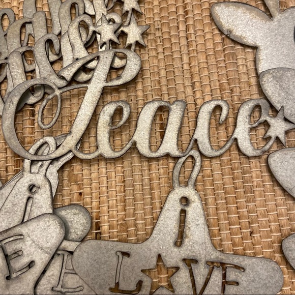 18 Farmhouse Rustic Galvanized Silver Christmas Ornament Lot - Picture 4 of 4